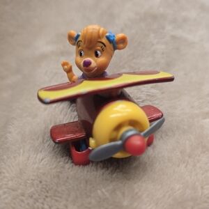 Vintage DisneyTaleSpin die-cast metal toy airplane featuring the character Molly